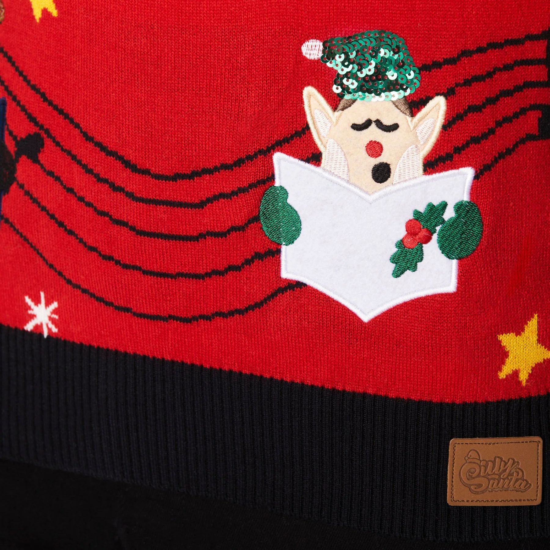Men's Fa-la-la Christmas Waistcoast - Image 4
