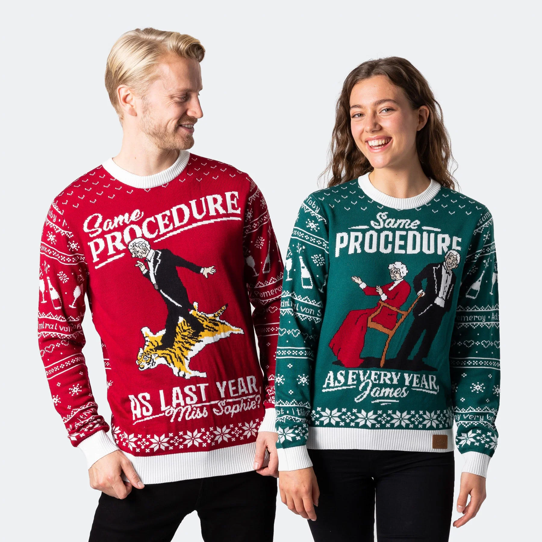 Men's The 90th Birthday Red Christmas Sweater - Image 3