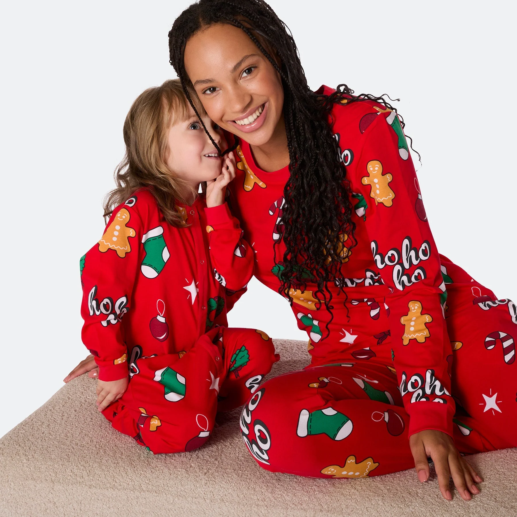 Red Hohoho Christmas Pyjamas Family - Image 9