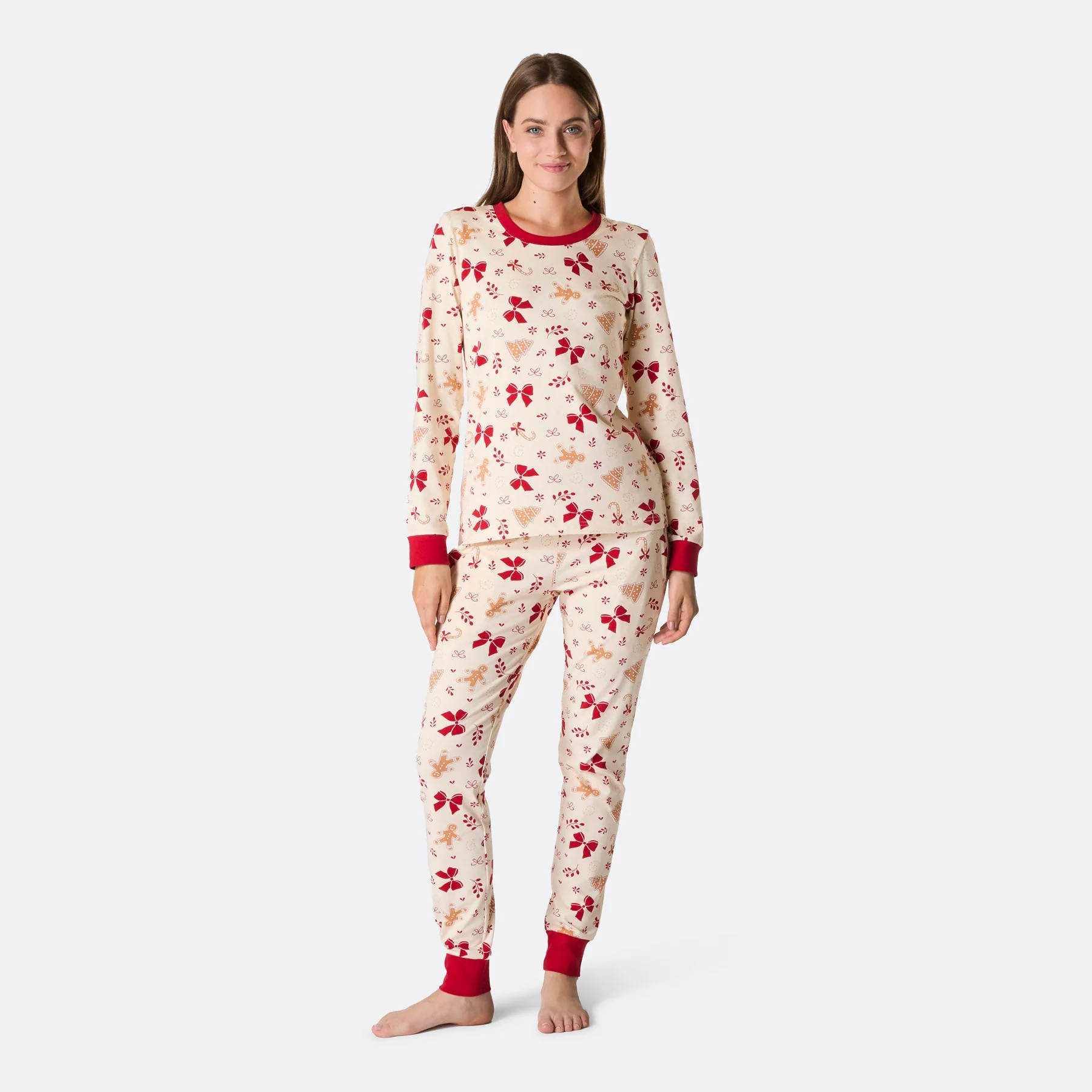 Women's Gingerbread Christmas Pyjamas - Image 4