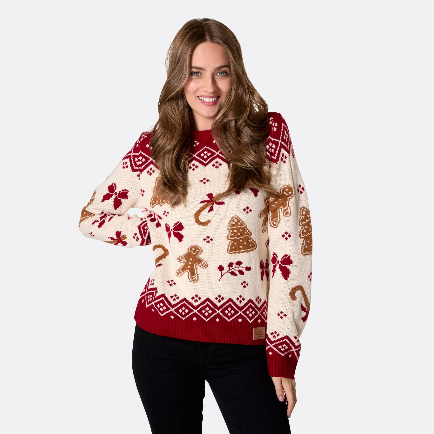 Women's Gingerbread Christmas Sweater - Image 2