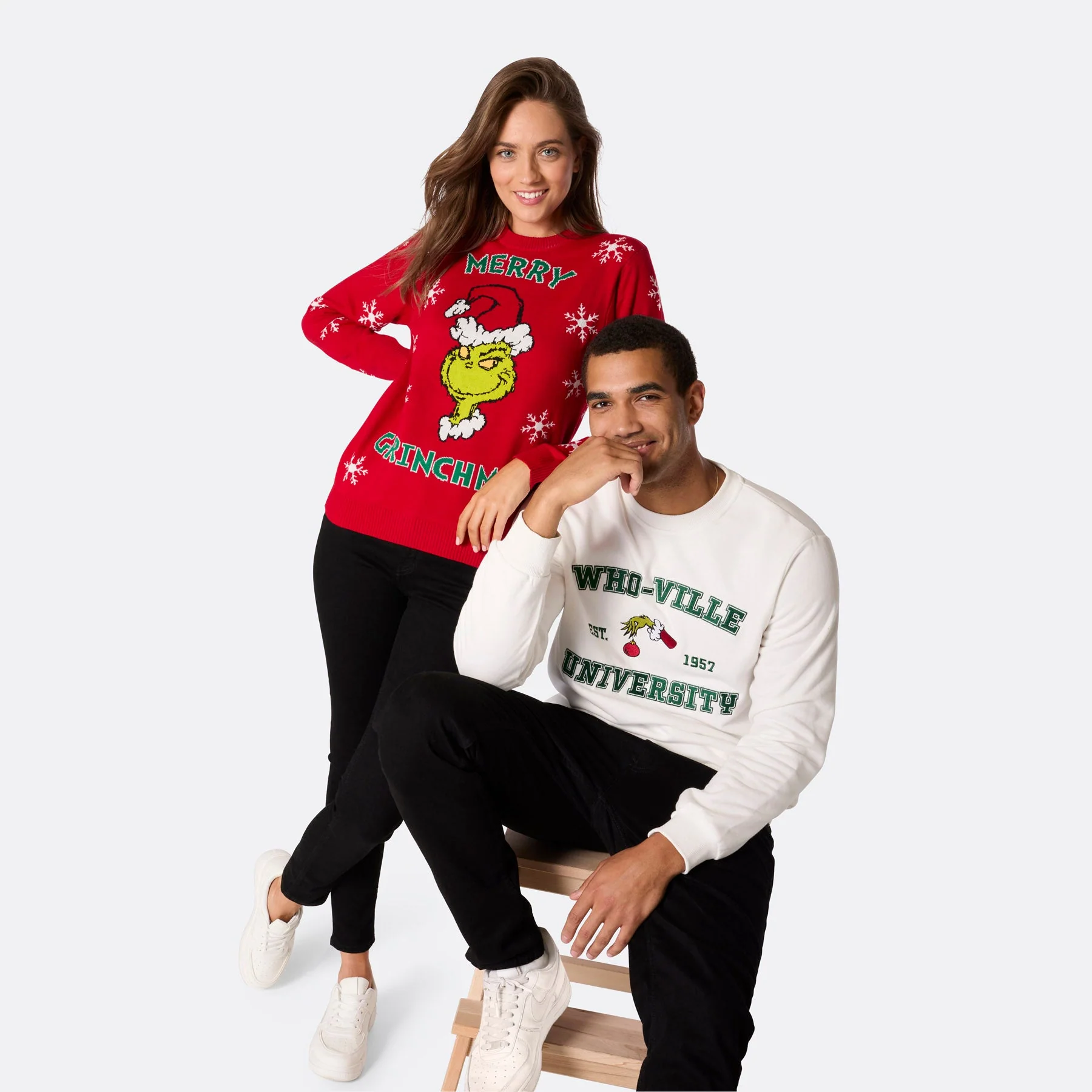 Women's Merry Grinchmas Christmas Sweater - Image 5