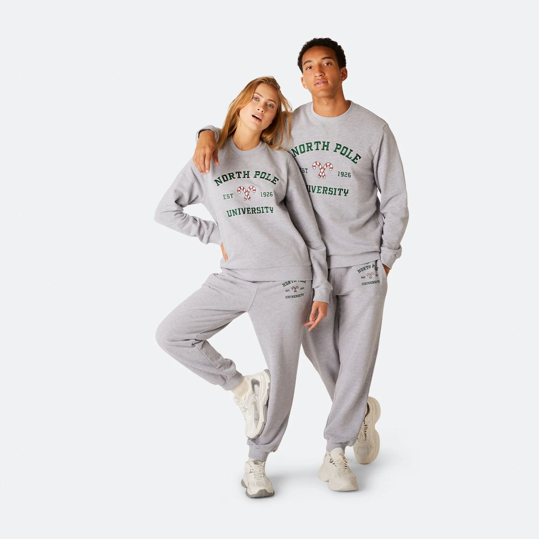 Women's North Pole University Christmas Sweat Set - Image 2