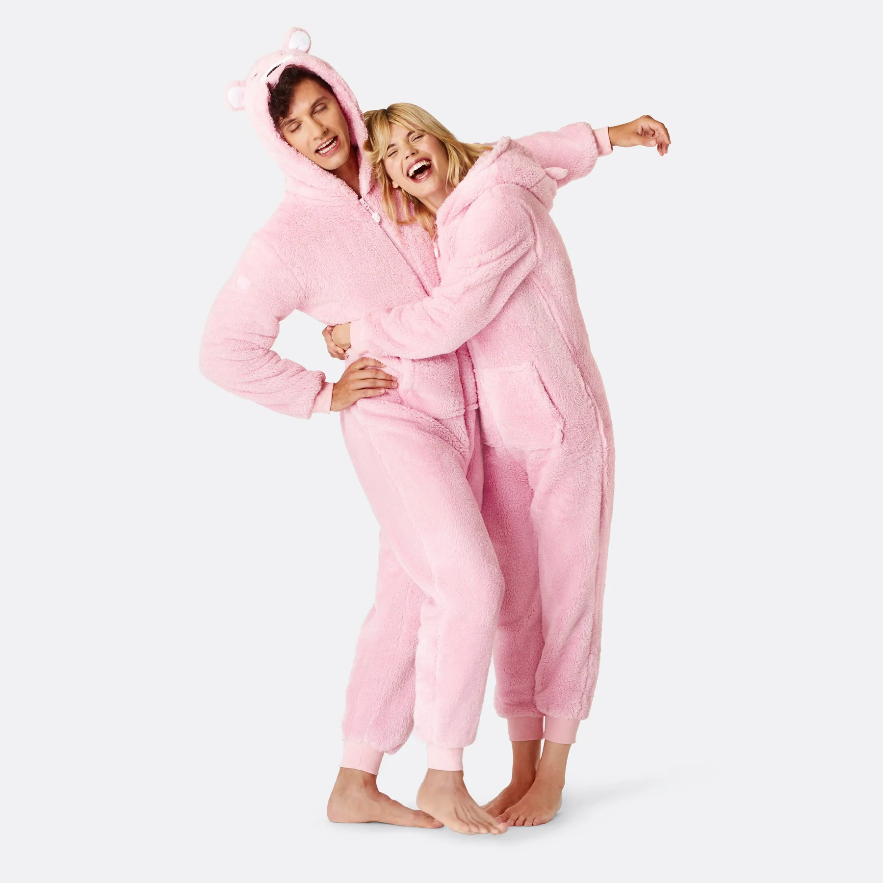 Women's Pink Teddy Bear Onesie - Image 3