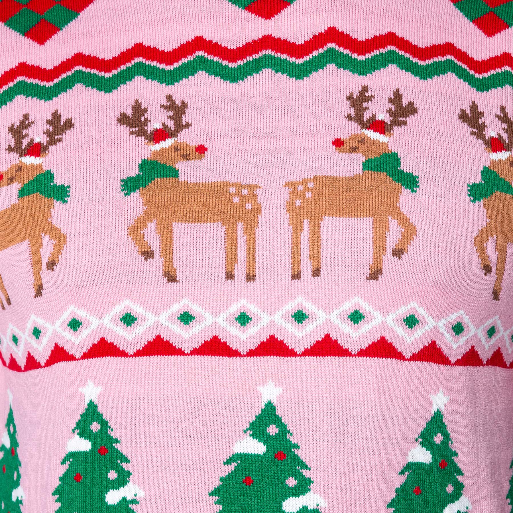 Women's Pink Ugly Christmas Sweater - Image 4