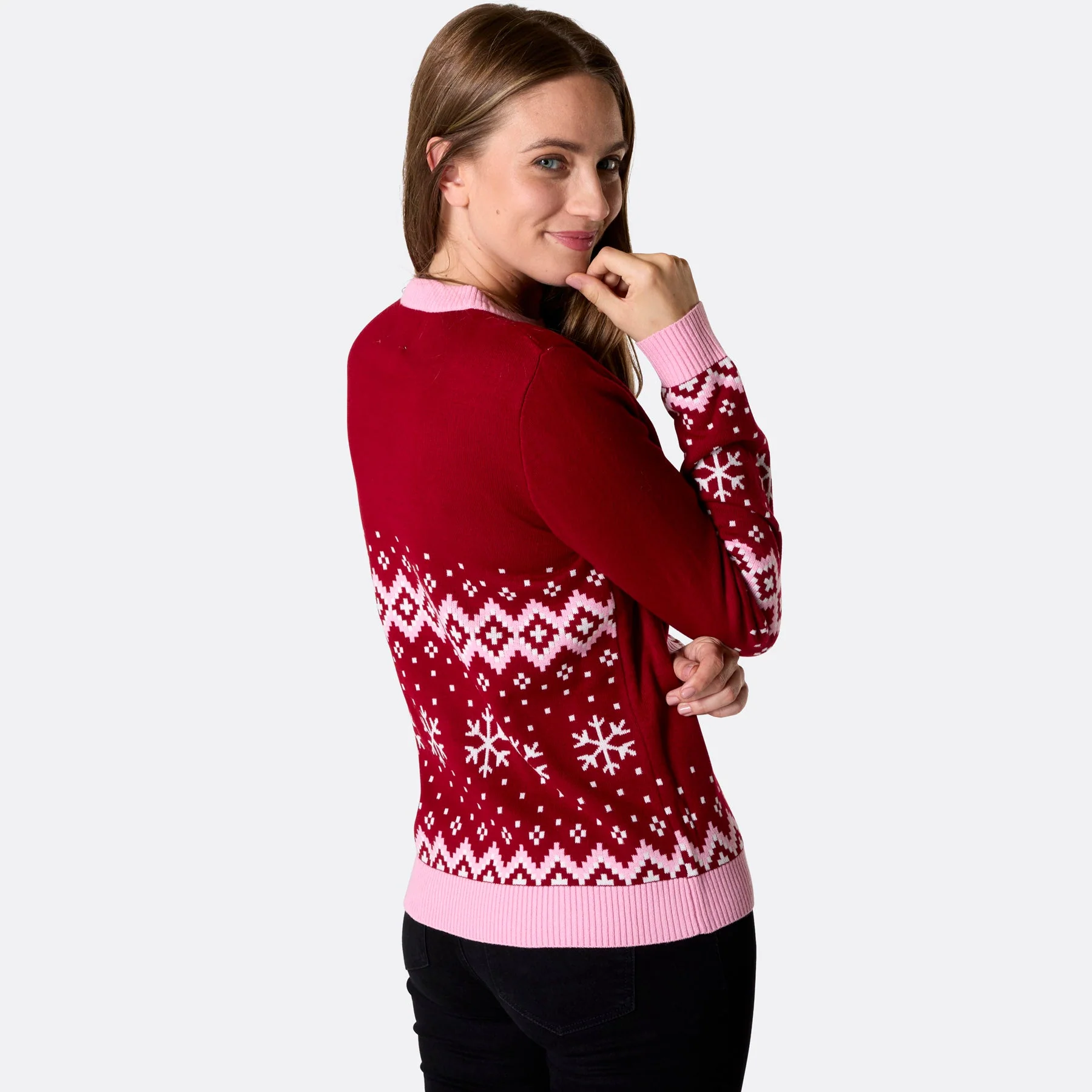 Women's Reindeer Christmas Sweater - Image 2