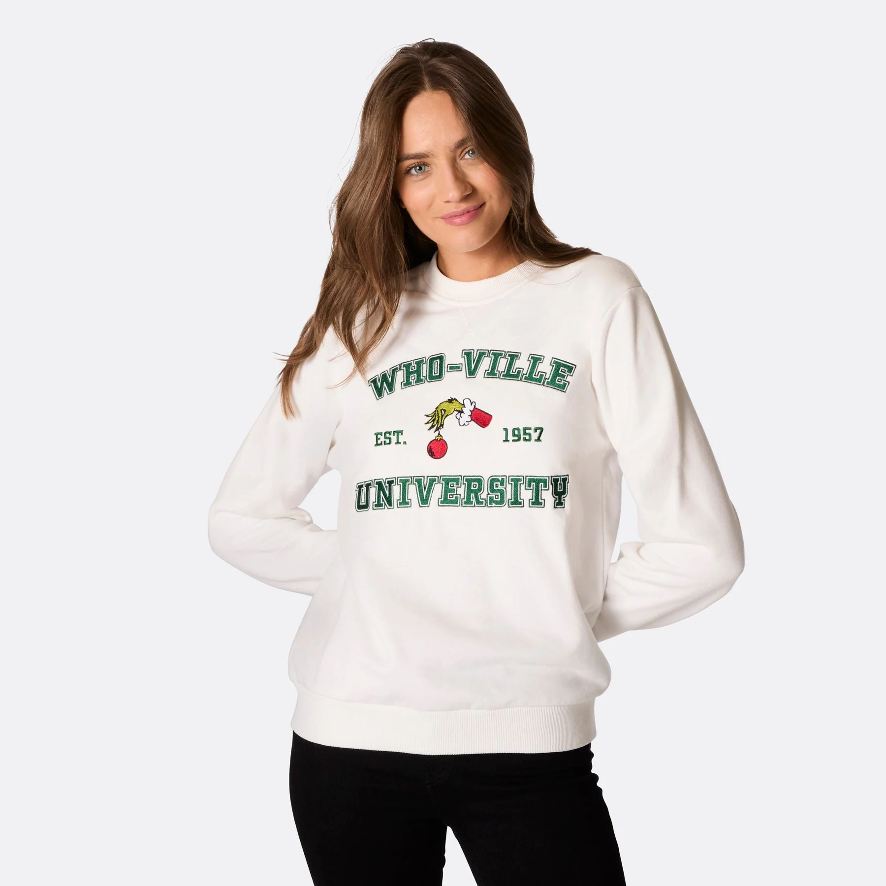 Women's Who-Ville University Christmas Sweatshirt - Image 2